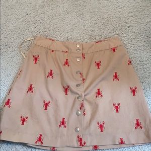 Lilly Pulitzer lobster skirt